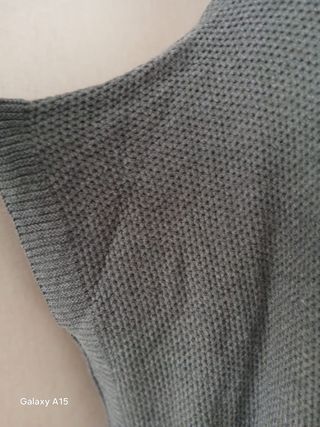 Poncho de lana gris - Talla 16