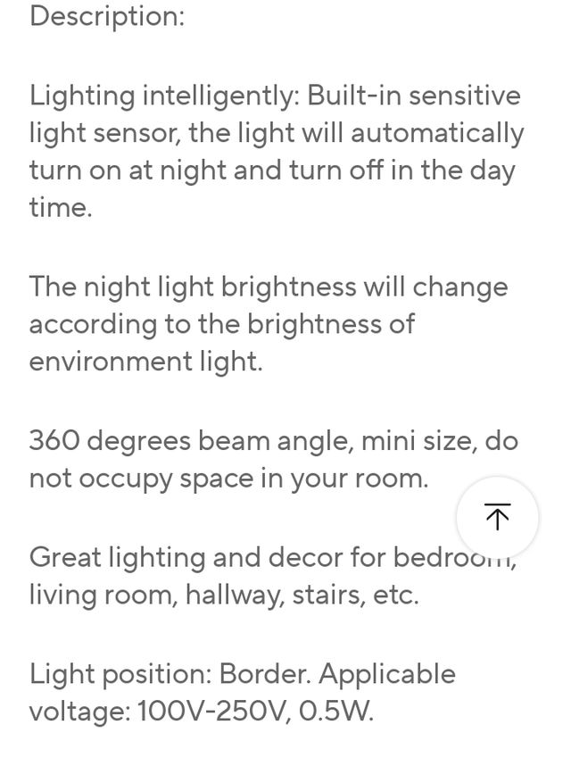 Lampada notturna con sensore di movimento a LED rosa