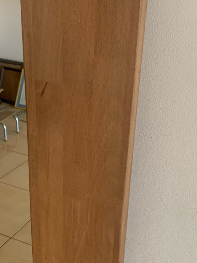 Specchio in legno di faggio - marrone