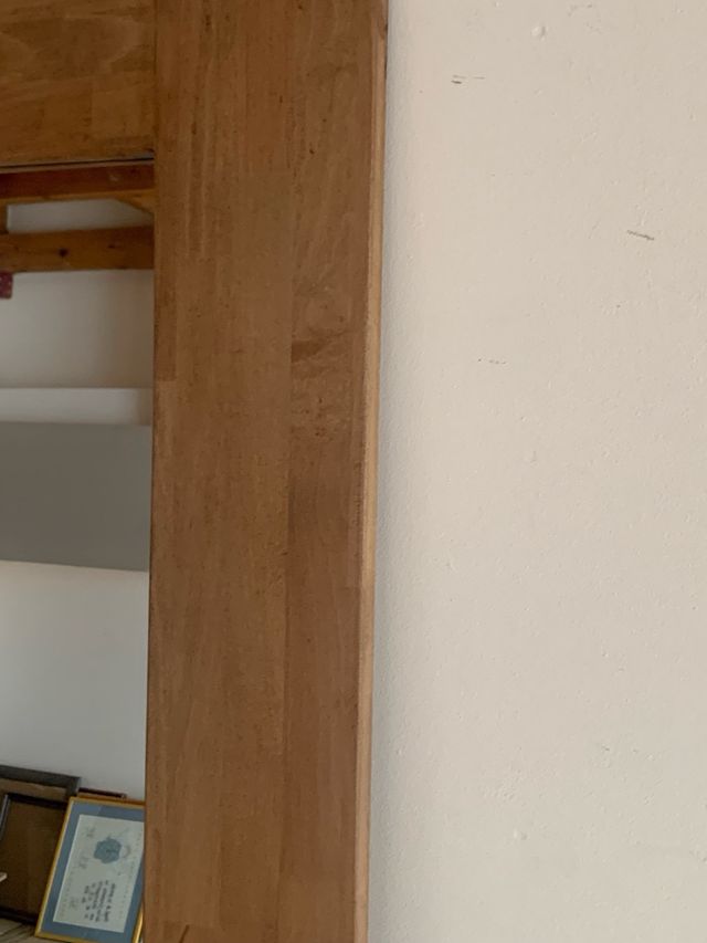 Specchio in legno di faggio - marrone