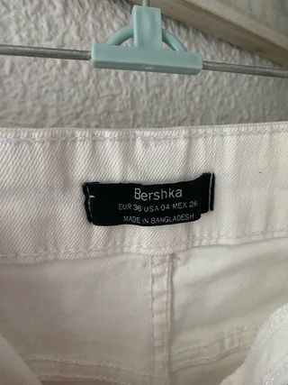 Mini falda vaquera blanca