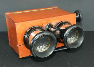 1566- Visor estereoscópico - c1900