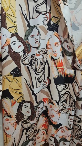 Camicia maxi stampa vintage