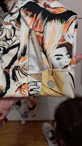 Camicia maxi stampa vintage