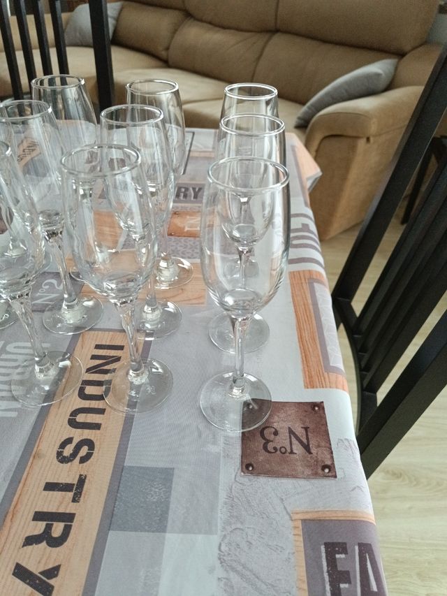 12 Copas Cava Cristal