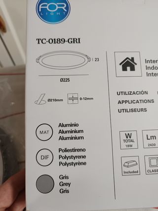 Foco LED empotrable techo