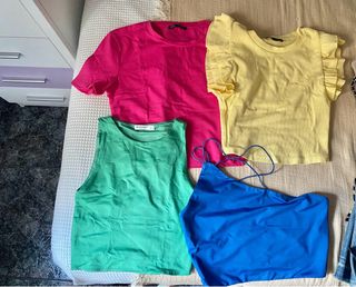 Pack 4 tops Colores vivos