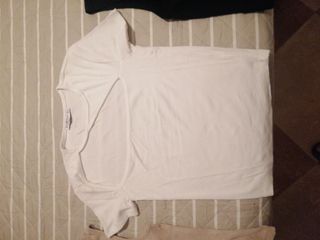 Lote de 3 Camisetas Stradivarius - Beige y Blanca