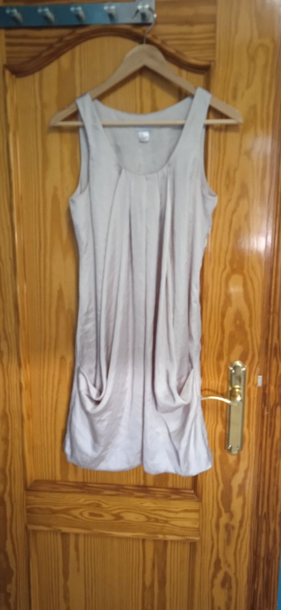Vestido H&M beige talla EUR 34