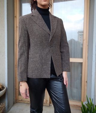 Giacca Blu Nauta marrone vintage