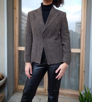 Giacca Blu Nauta marrone vintage