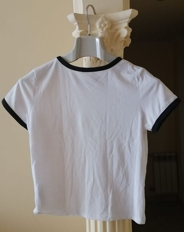 Camiseta blanca niña - Talla 12-13