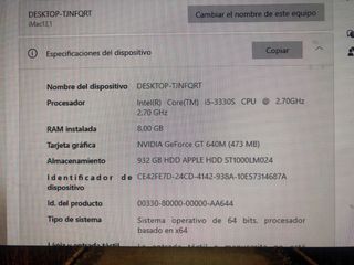 Apple iMac 21.5" Windows 10 pro + Ms office 2013