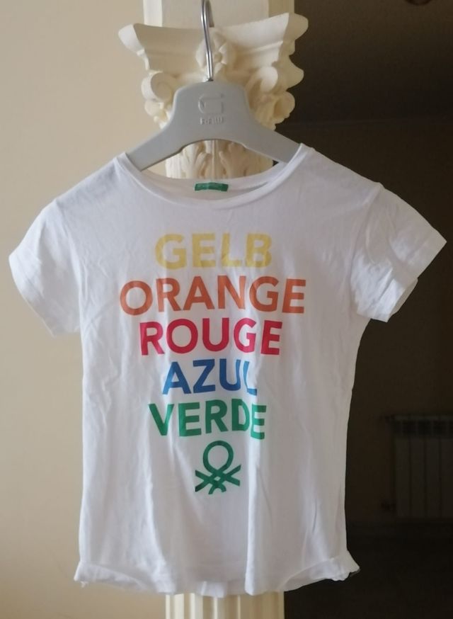 Camiseta niña colores arcoiris