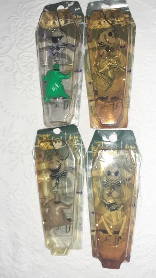 Lotto 4 Figure keychain Nightmare before christmas