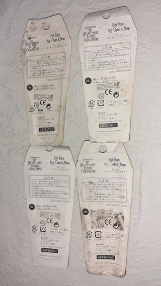 Lotto 4 Figure keychain Nightmare before christmas