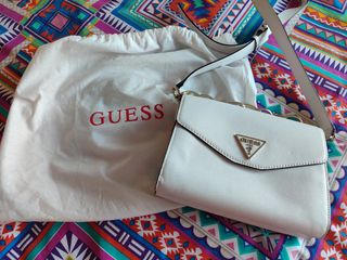 Bolso Guess blanco bandolera