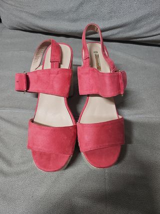 Zapatos tacón rojo - Rosa talla 40