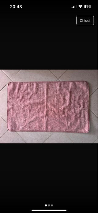 Tappeto bagno rosa - Antiscivolo