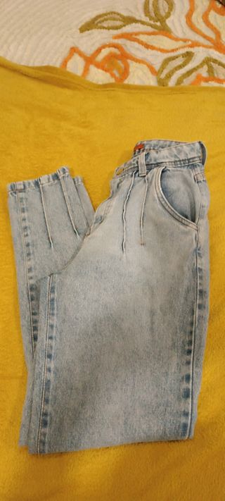 Calças de ganga RARIZA cintura subida