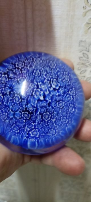 Murano N°6 blu diametro cm 8 perfetta