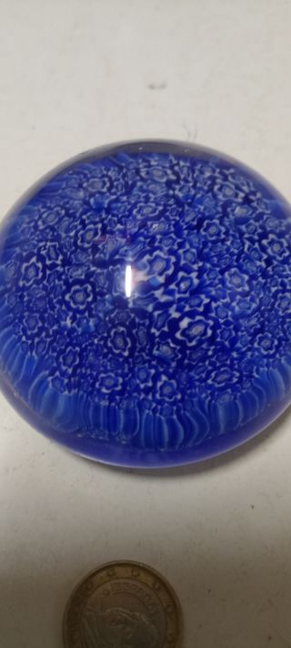 Murano N°6 blu diametro cm 8 perfetta