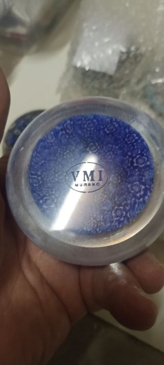 Murano N°6 blu diametro cm 8 perfetta