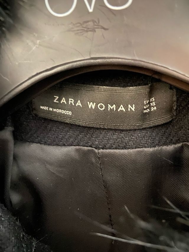 Cappotto Zara donna tg S nero