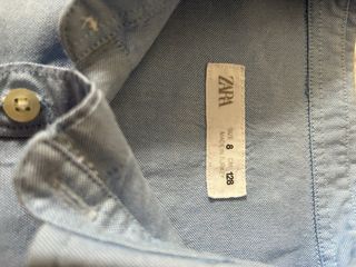 Camisa niño azul, con iniciales bordadas MMG