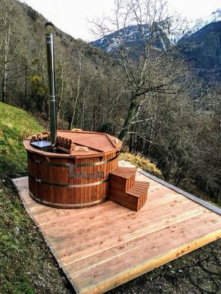 JACUZZI EXTERIOR DE MADERA ARTESANAL ¡OFERTA!
