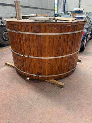 JACUZZI EXTERIOR DE MADERA ARTESANAL ¡OFERTA!