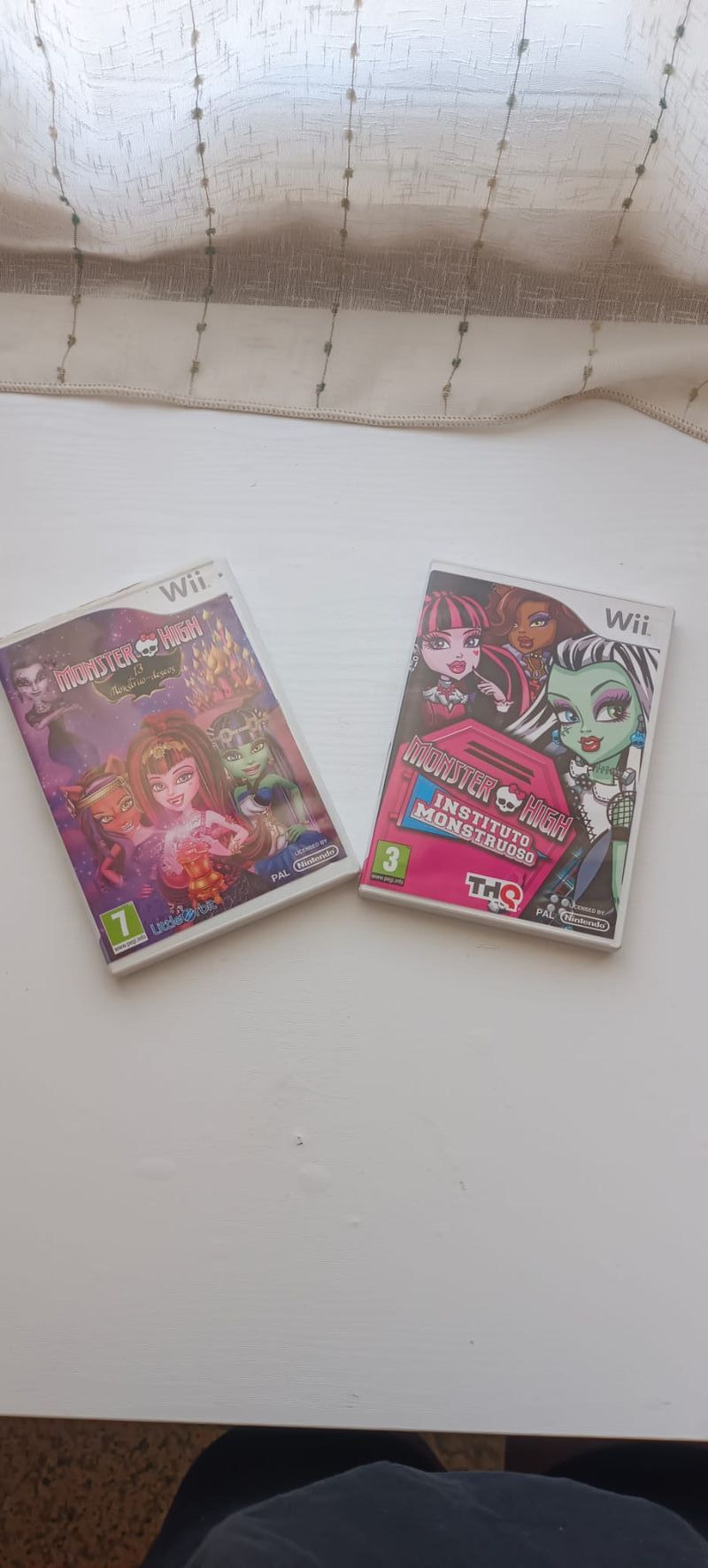 Imagen de pack juegos wii monster highh antes descritos