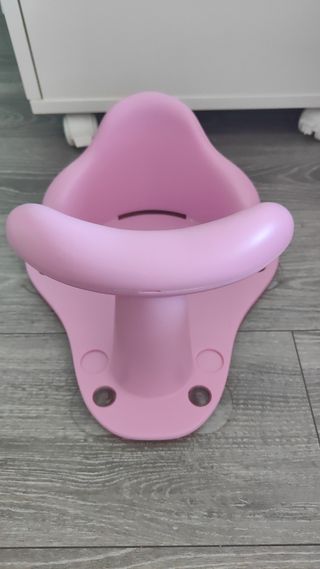 Asiento bañera bebé rosa