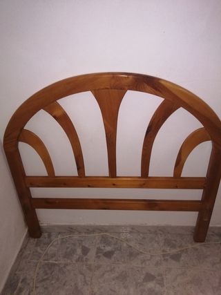 Cabecero cama madera marrón