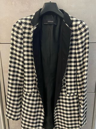Blazer Zara Basic bianco&nero