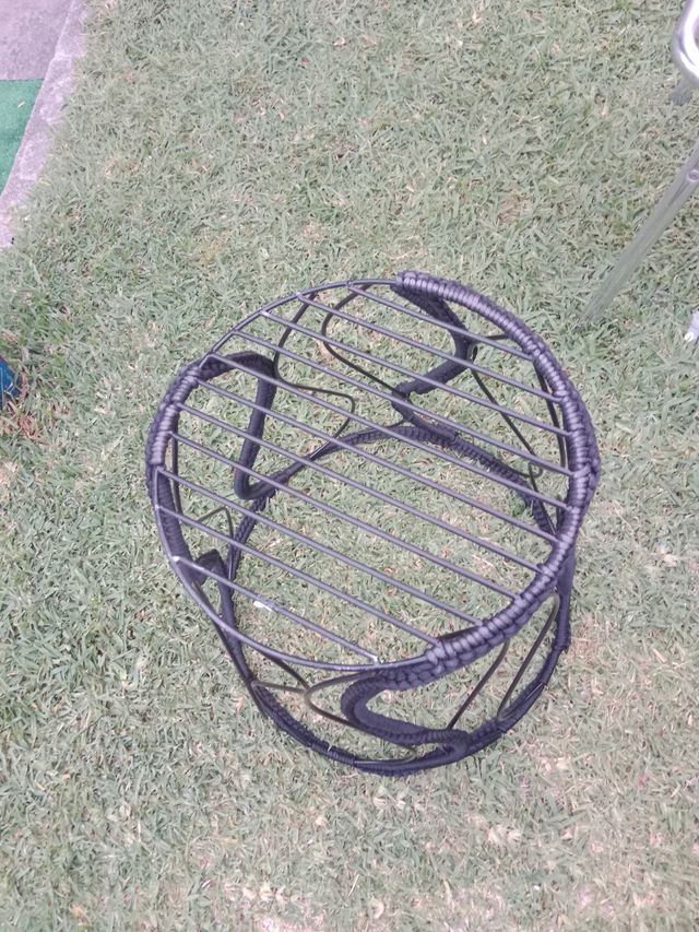 Cesto metálico negro multiuso