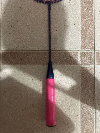 Raqueta bádminton rosa-azul