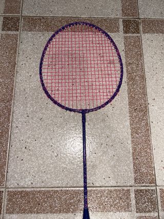 Raqueta bádminton rosa-azul