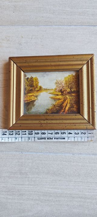 Quadro in legno con vetro con stampa natura