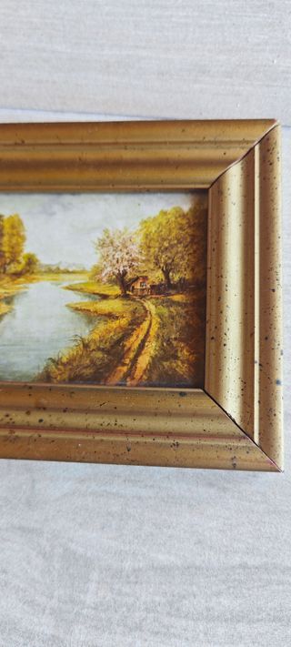 Quadro in legno con vetro con stampa natura