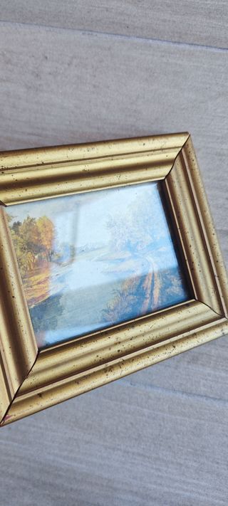 Quadro in legno con vetro con stampa natura