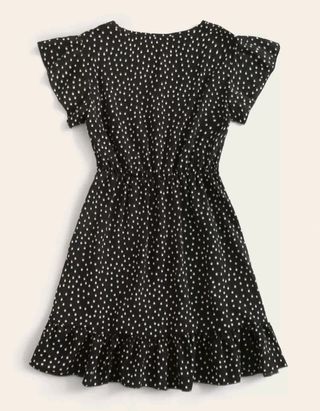 Vestido lunares blanco y negro