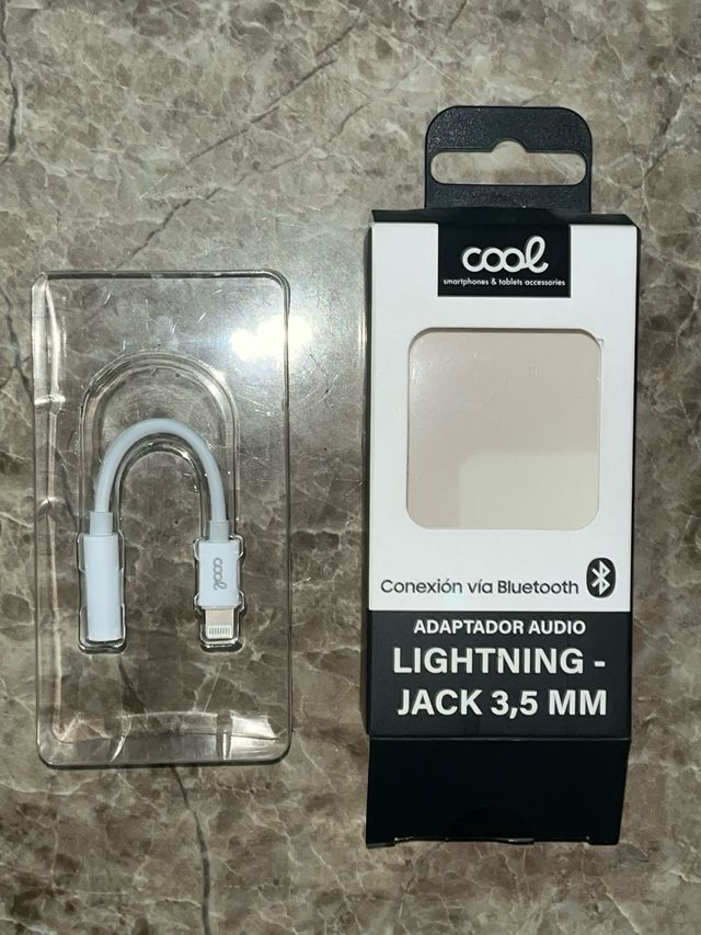Adaptador audio Lightning - Jack 3,5mm