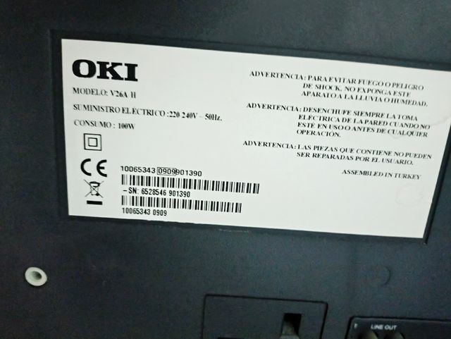 Televisión OKi con TDT 26 pulgadas
