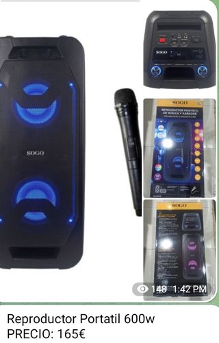 Reproductor Portátil SOGO 600w