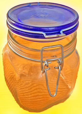 Frasco vidro hermético 0,75L - NOVO