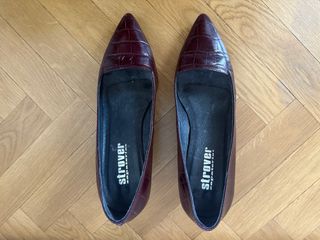 Tacones Strover granate tacón