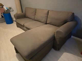 Sofá Chaise Longue marrón