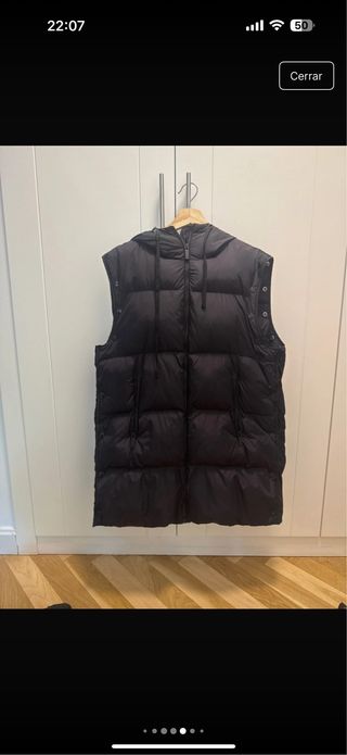 Chaleco plumas Scalpers negro - talla S