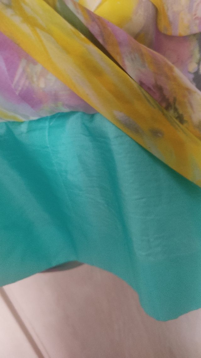 Vestido fiesta estampado multicolor